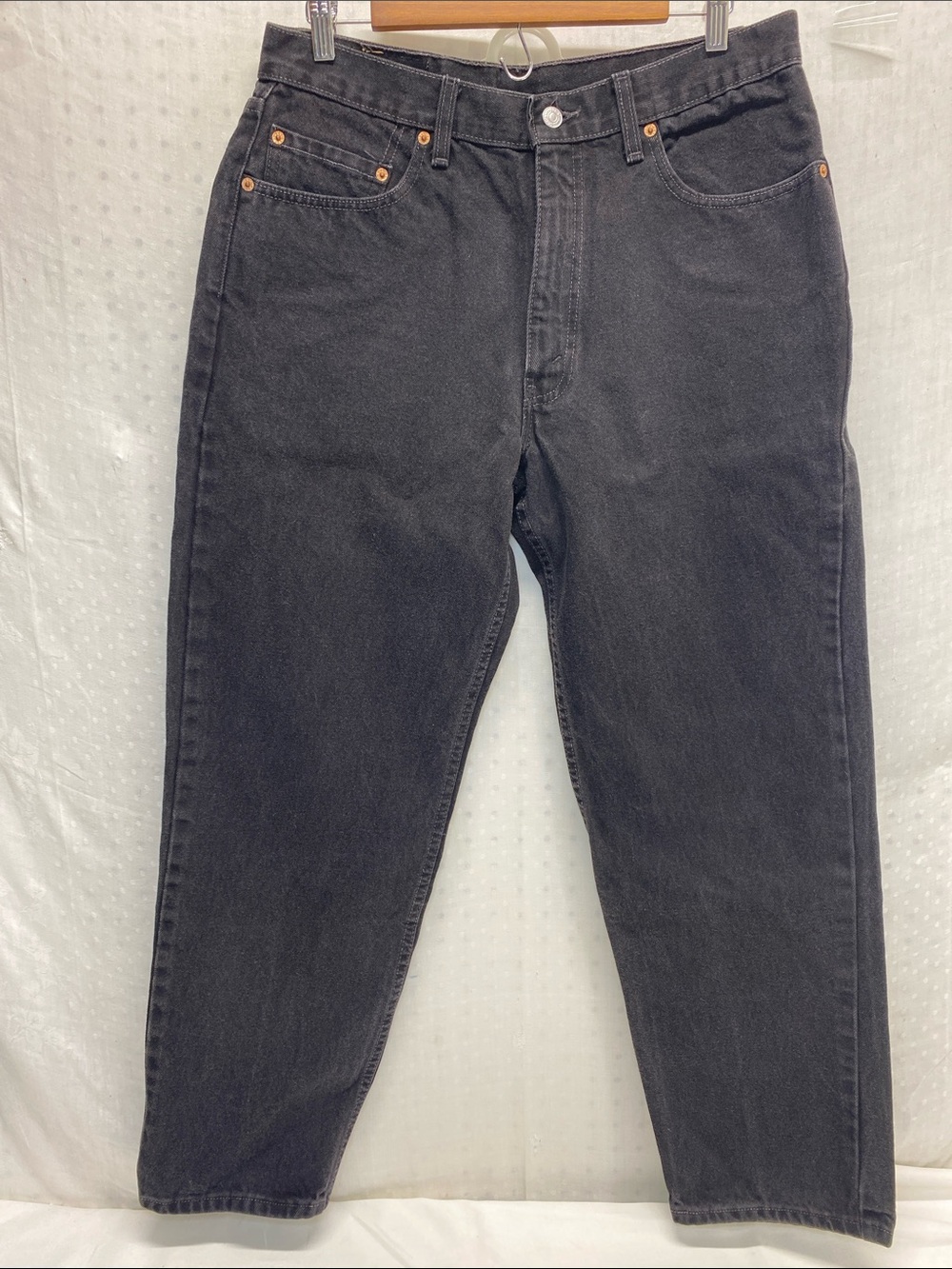 Vintage Levi's Men's Charcoal Relaxed Straight Jeans 90s USA 100% Cotton